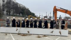 Mockingbird Station parking garage & new apartments break ground