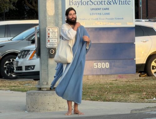 Person dressed like Jesus seen on Lovers Lane