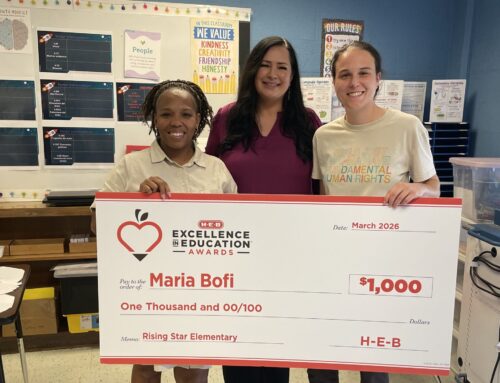 Dan D. Rogers Elementary teacher receives $1,000 as H-E-B Excellence in Education Awards finalist