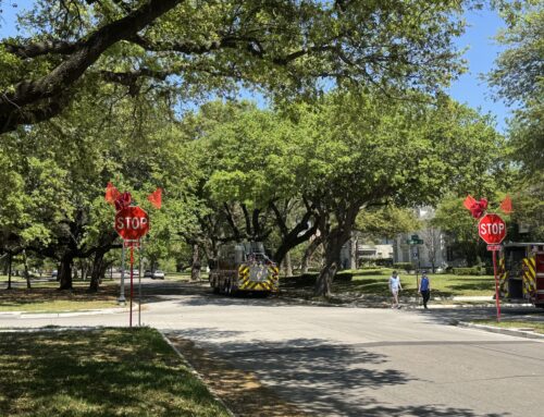 City installs new stop signs at the intersection of Swiss Avenue and Dumas Street