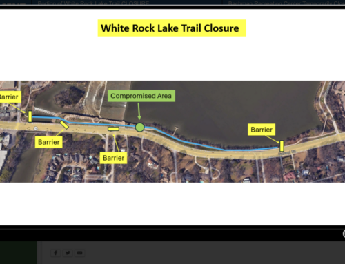UPDATED: White Rock Lake Trail reopens after sinkhole was repaired