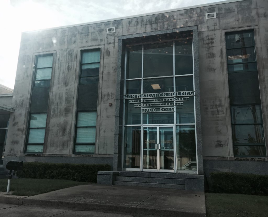 Demolition permits have been filed for the old Dallas ISD headquarters at 3700 Ross Ave. (Photo by Emily Charrier)