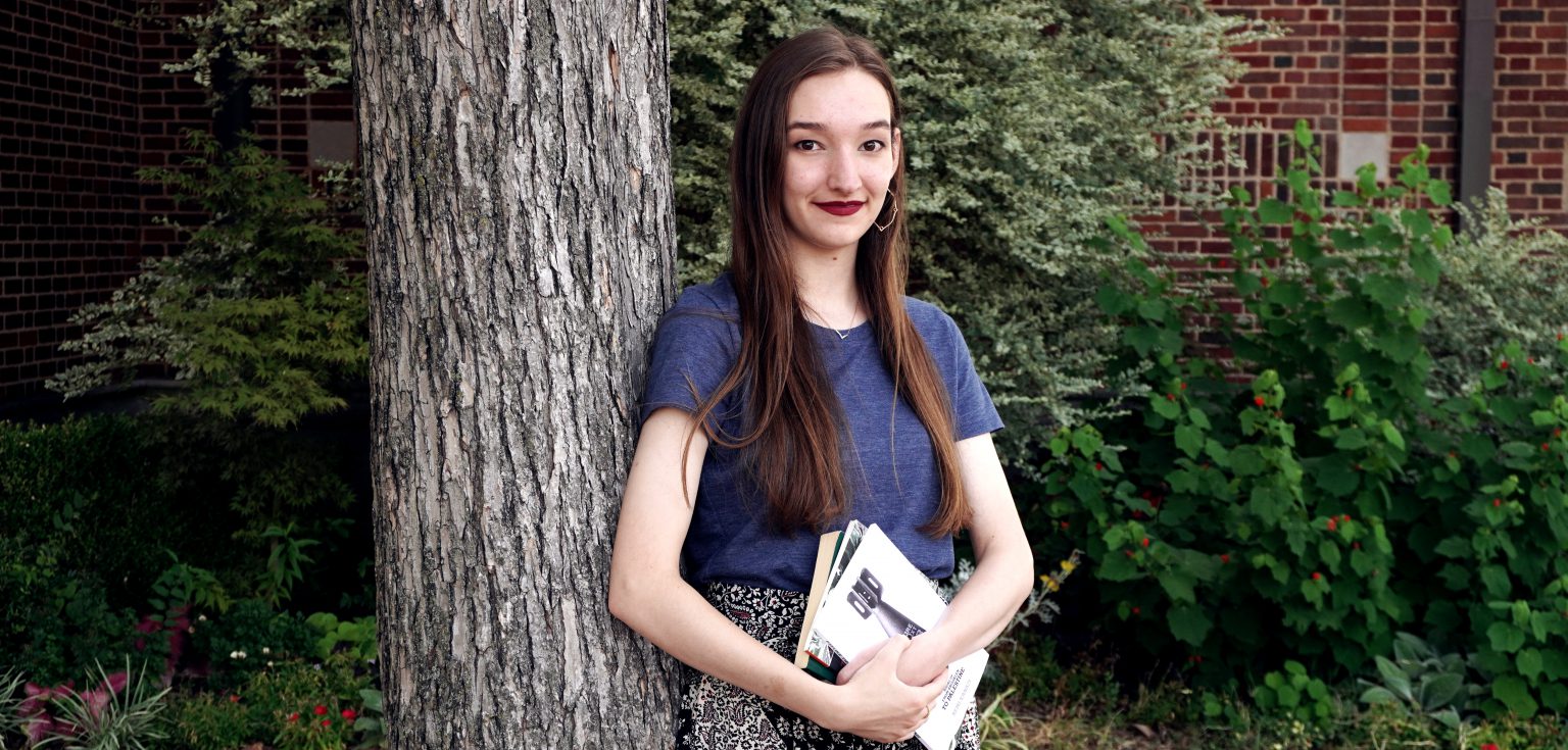 Woodrow Wilson High School junior Patricia McDonald, a runner-up in The New York Times’ Eighth Annual Student Editorial Contest. 