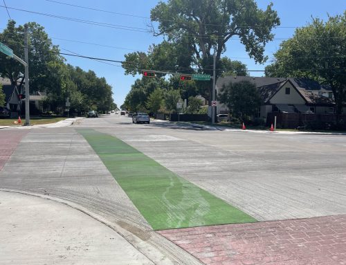 Look: Green bike lanes painted on Richmond Avenue
